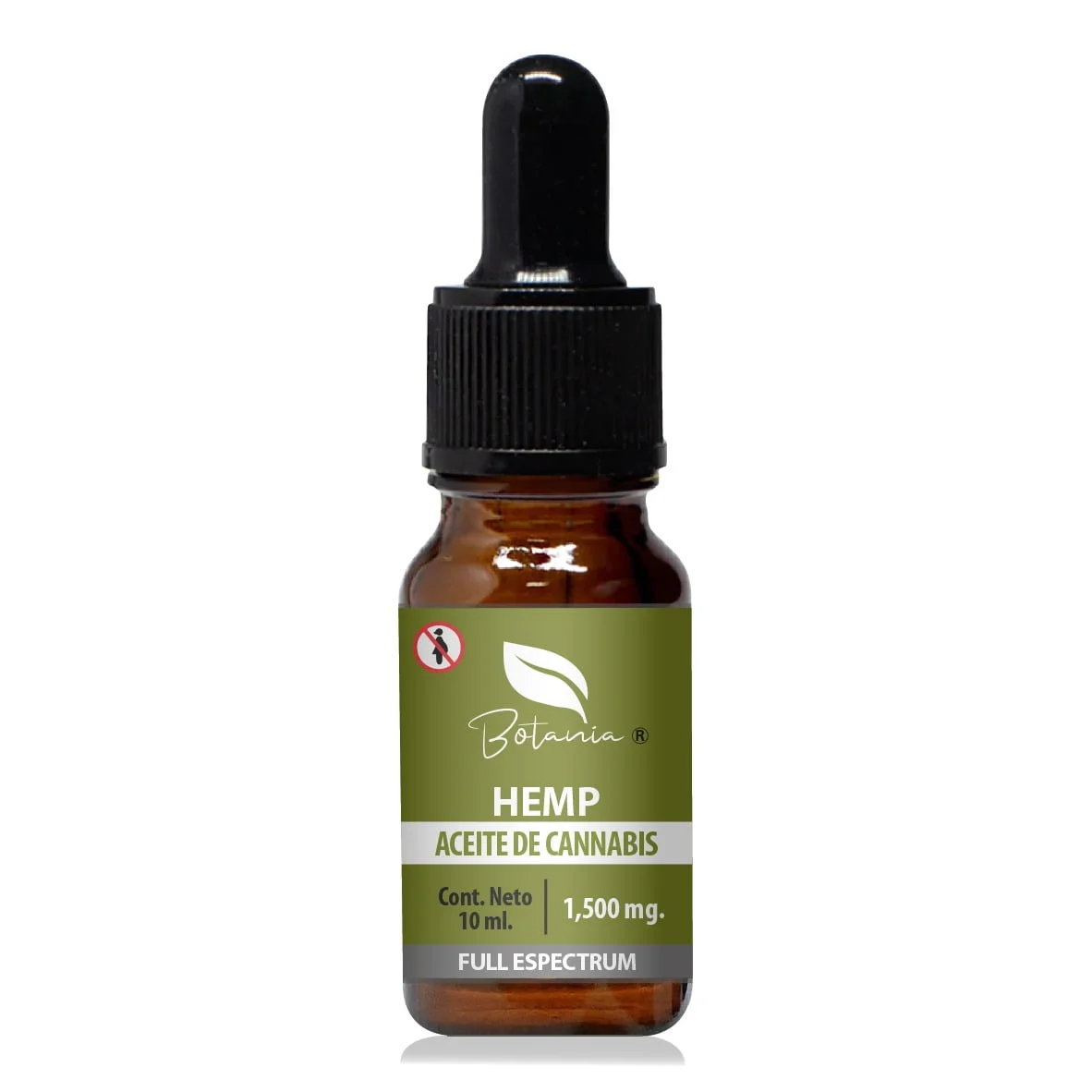 Frasco de aceite de CBD